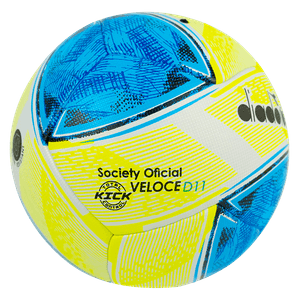Bola Society Diadora Oficial Veloce Azul e Amarelo