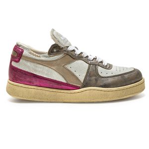 Tênis Casual Feminino Diadora Mi Basket Row Cut Metal Dourado