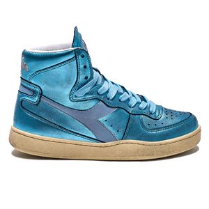 Tênis Casual Unissex Diadora Mi Basket Metal Used Azul