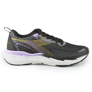 Tênis Esportivo Diadora Spartacus II Preto e Lilás Feminino