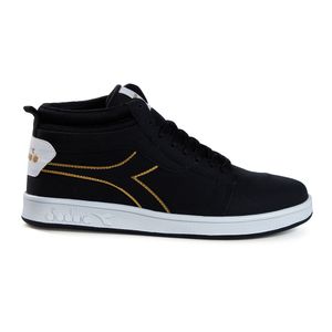 Tênis Casual Unissex Diadora Hi-Centrale Preto e Branco