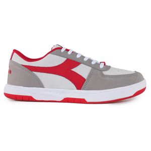 Tênis Casual Unissex Diadora New Playmaker Branco e Vermelho