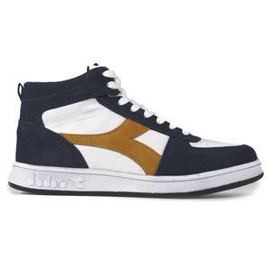 Tênis Casual Diadora Hi Playmaker SD Branco e Marinho Unissex