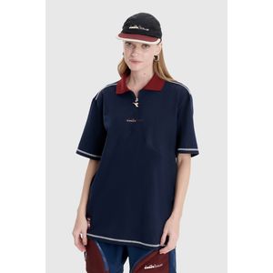 Camiseta Baw X Diadora Zip Unissex Marinho
