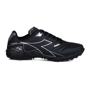 Chuteira Diadora Masculina Torneo II Society Preto e Prata