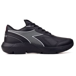 Tênis Corrida Unissex Diadora Pompeu Preto e Chumbo