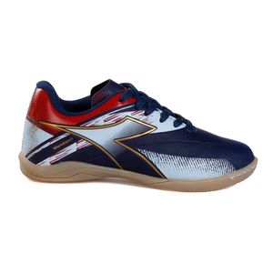 Chuteira Infantil Diadora Mondiale Futsal Marinho e Branco