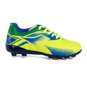 Chuteira Infantil Diadora Mondiale II Campo Amarelo Neon