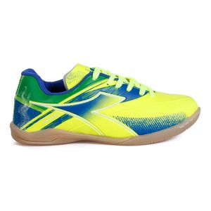 Chuteira Infantil Diadora Mondiale II Futsal Amarelo Neon