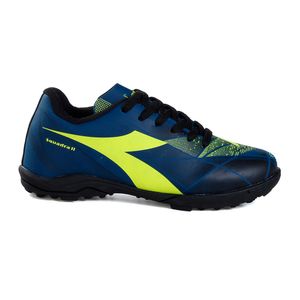 Chuteira Infantil Diadora Squadra II Society Azul e Preto