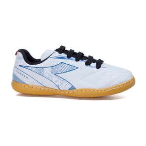 Chuteira Infantil Diadora Torneo Futsal Branco e Azul