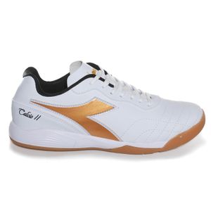 Chuteira Unissex Diadora Calcio II Futsal Branco e Preto