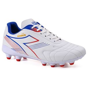 Chuteira Unissex Diadora Fortaleza EC Campo Branco e Azul