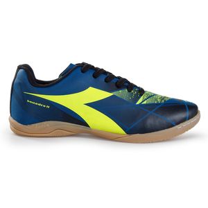 Chuteira Masculina Diadora Squadra II Futsal Azul e Preto