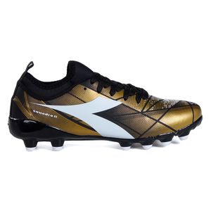 Chuteira Unissex Diadora Squadra II X Campo Preto e Dourado