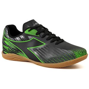 Chuteira Unissex Diadora Squadra III Futsal Preto e Cinza