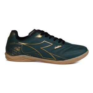 Chuteira Unissex Diadora Torneo II Futsal Verde e Preto