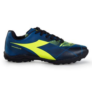 Chuteira Unissex Diadora Squadra II Society Azul e Preto