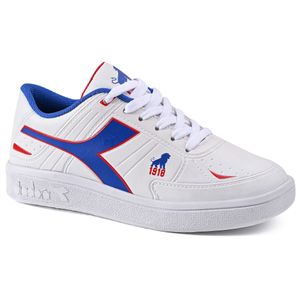Tênis Casual Infantil Diadora Fortaleza EC Jr Branco e Azul