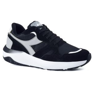 Tênis Casual Masculino Diadora Duomo 24 Preto e Cinza