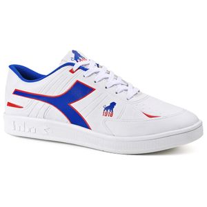 Tênis Casual Unissex Diadora Fortaleza EC Branco e Azul