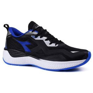 Tênis Corrida Masculino Diadora Acqua Preto e Prata