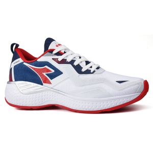 Tênis Corrida Masculino Diadora Acqua Branco e Marinho