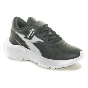 Tênis Corrida Infantil Diadora Pompeu VLC Jr Preto e Branco