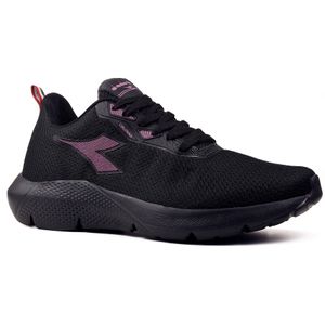 Tênis Corrida Infantil Diadora Colonna Jr Preto e Rosa