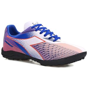 Chuteira Unissex Diadora Agilitá III Society Azul e Branco