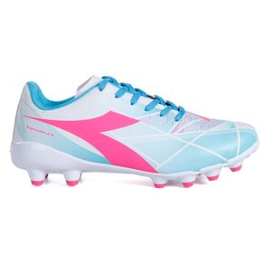 Chuteira Unissex Diadora Squadra II Campo Branco e Azul