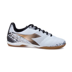 Chuteira Unissex Diadora Nazionale Futsal Branco e Preto