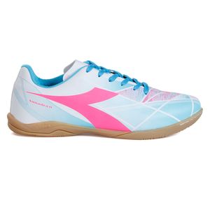 Chuteira Unissex Squadra II Futsal Branco e Azul