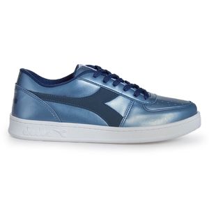 Tênis Casual Unissex Diadora Playmaker Azul Metalizado
