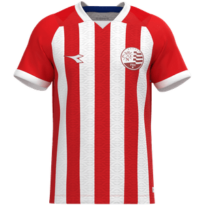 Camisa Náutico Oficial Jogo 1 Masculino Vermelho e Branco