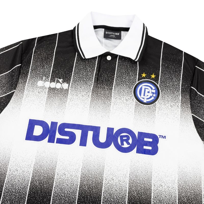 Camisa Unissex Disturb x Diadora D.F.C. Jersey Preto